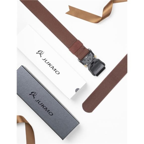 Tactical Belt, Military Hiking Rigger 1.5" Nylon Web Work Belt with Heavy Duty - Picture 6 of 7